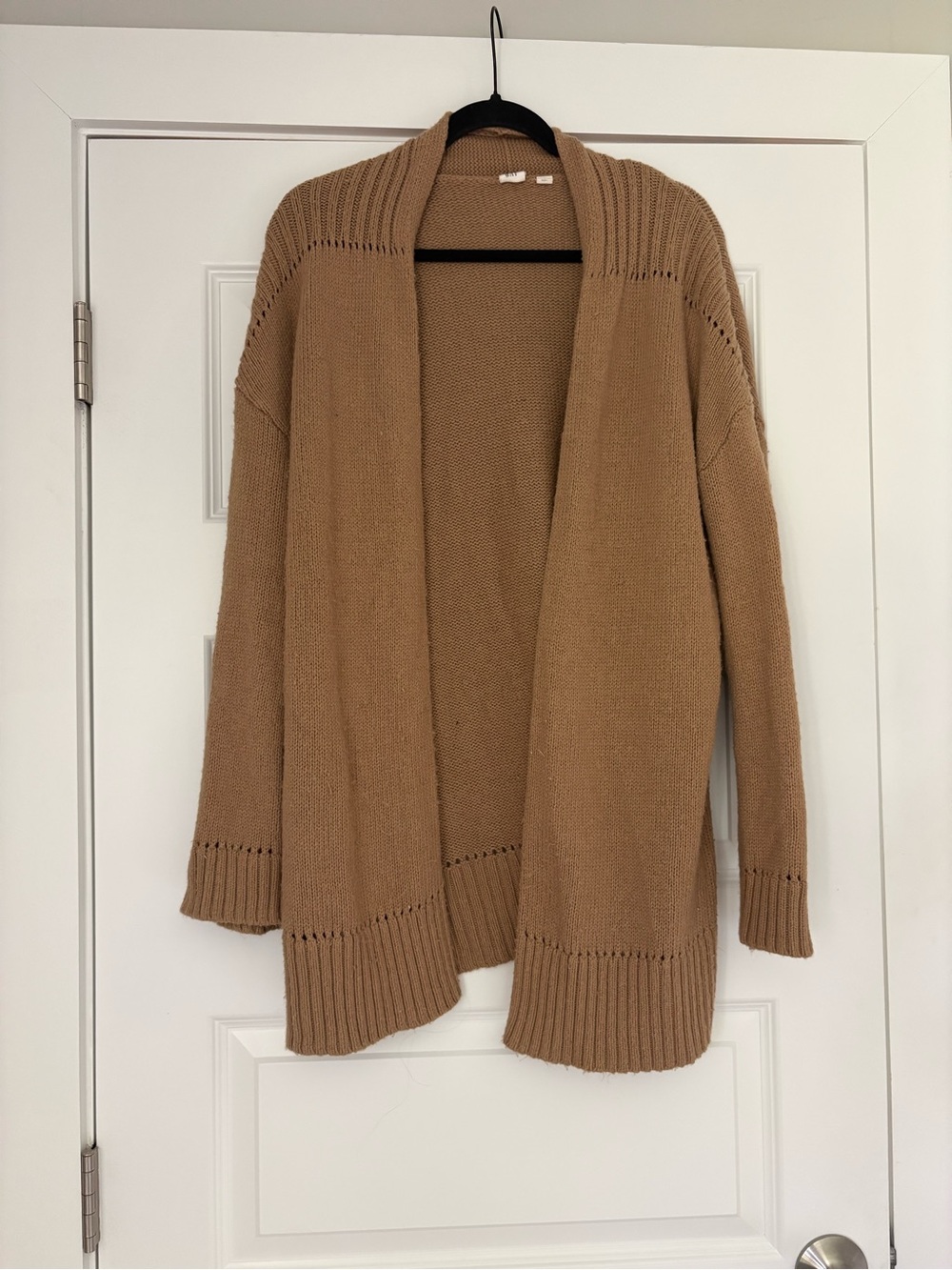 GAP Open-Front Camel Cardigan Sweater - Camel